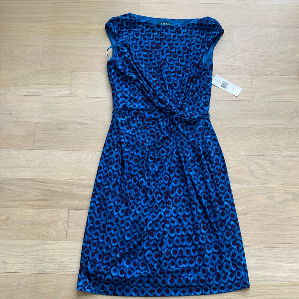 Ralph Lauren Sleeveless Twist Front Jersey Dress